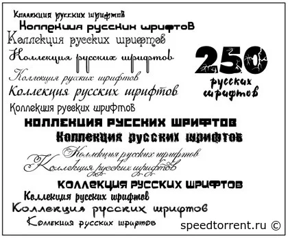 250 русских шрифтов