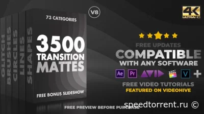 VideoHive - Ultimate Transition Mattes Pack v.8 (2019)