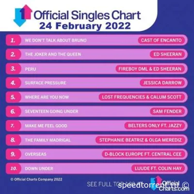 The Official UK Top 100 Singles Chart (24.02.2022)