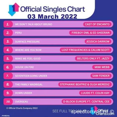 The Official UK Top 100 Singles Chart (03.03.2022)