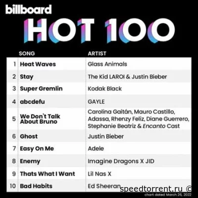 Billboard Hot 100 Singles Chart (26.03.2022)